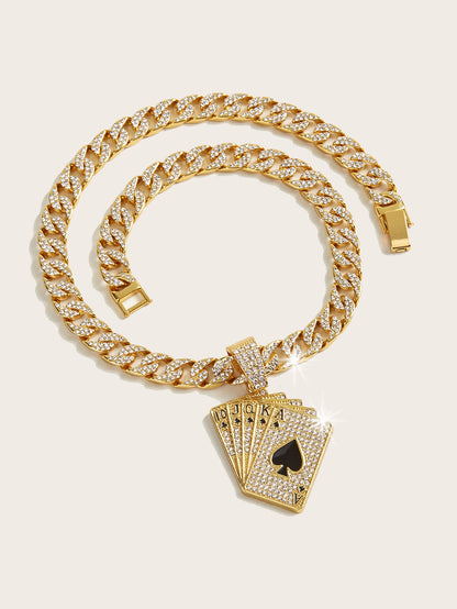 Cuban Chain Poker Charm Brillante