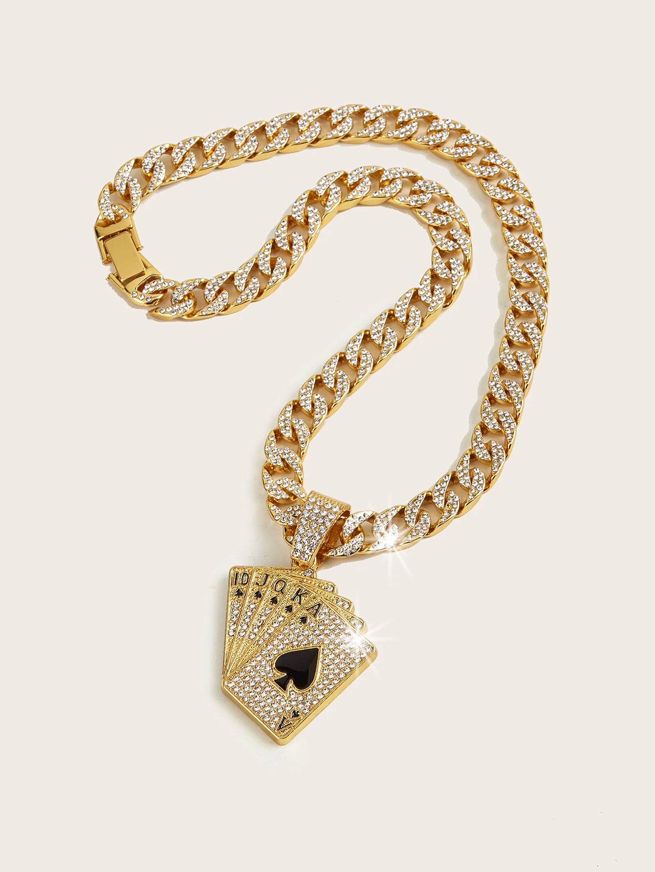 Cuban Chain Poker Charm Brillante